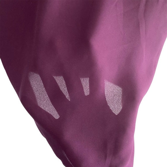 Laura | Semi-sheer Plum Sleeveless Top - Picture 10 of 10